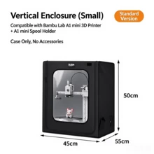 BUBM 3D Printer Enclosure, Flame Retardant Soundproof Constant Temperature Printing Box, Suitable For Bambu Lab A1/A1 Mini/A2L, Dust-Proof 3D Printer Cover, Multi-Sided Exhaust Vents, Reduce VOC And Smoke - View 6