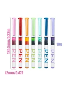 Direct Liquid Ink Fountain Pen Set, No Ink Cartridge Required, Multi-Color For Calligraphy Practice & Drawing - Colored Pen - View 3