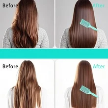 1/2pcs Portable Curling Hair Styling Comb - Nylon Bristles, Suitable For All Hair Types, Easily Detangle And Add Volume, Curling Hair Styling Comb Set, Suitable For Curly Hair, Volumizing Styling Comb, Wet And Dry Use - Standard Model - View 5