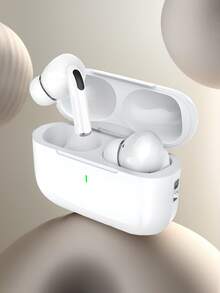 TWS True Wireless Bluetooth Earbuds With Built-In Microphone, Clear Calls, Long Battery Life, Sweat-Resistant Design, Comfortable Fit, Compatible With IOS And Android Devices, Suitable For Fitness, Running And Daily Use - White - View 1