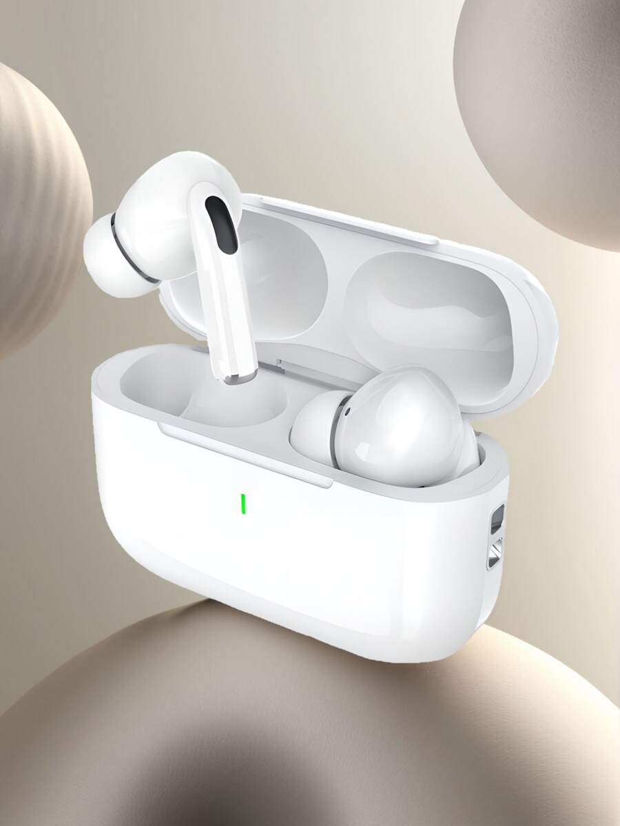 TWS True Wireless Bluetooth Earbuds With Built-In Microphone, Clear Calls, Long Battery Life, Sweat-Resistant Design, Comfortable Fit, Compatible With IOS And Android Devices, Suitable For Fitness, Running And Daily Use - White - View 1