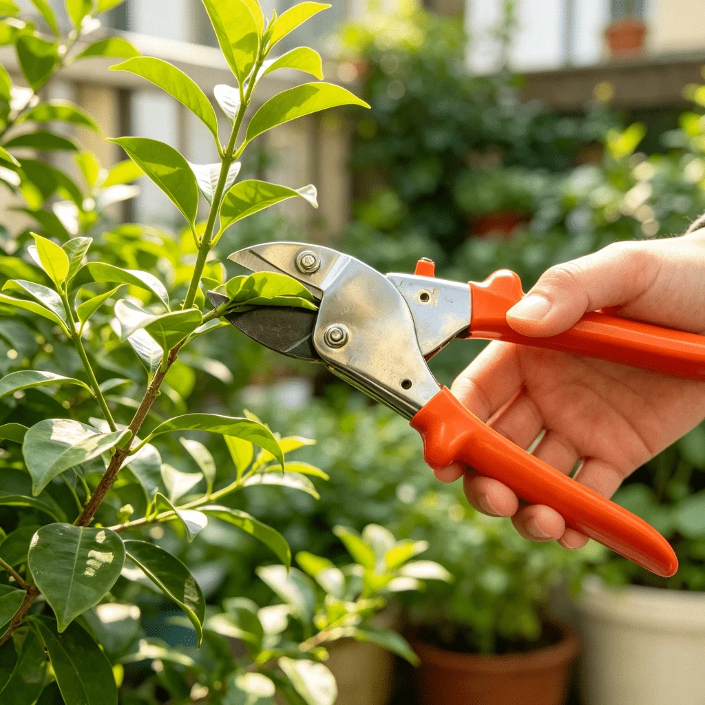 1pc SK5 Steel Heavy Duty Pruning Shears, Suitable For Thick Branches, Garden Fruit Tree Flower Pruning Scissors, Yard Orchard Pruning Use - Orange - View 1