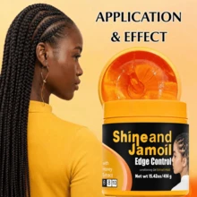 1pc 456g Strong Hold Hair Gel, Suitable For Braids, Twists And Frizzy Hair Styling, Moisturizing Without Clumping, Long-Lasting Hold Without Greasiness - Extra Styling Gel - View 1