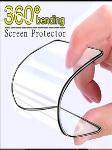 3Pcs 9D Matte Ceramic Soft Film, AG Anti-Fingerprint Gaming Screen Protector, Anti-Glare Flexible Ceramic Phone Screen Protective Film Compatible With IPhone Duo 18 Pro Max 17 16 15 14 13 12 11 - Clear - View 4