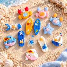 20pcs Ocean Style Clog Shoe Charms, ABS Resin Sailboat, Starfish, Crab, Anchor Design, Summer Beach Sandals Decoration Accessories - Ocean Beach Style - 20PCS - View 8