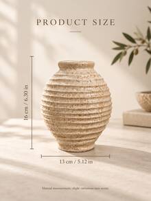 鄉村風條紋花瓶，適用於蘆葦草與乾燥花，紋理裝飾花瓶，適合客廳、玄關、層架、咖啡桌與餐桌，現代農舍波希米亞居家裝飾，侘寂風飾品，入厝禮物 - 防鏽蜂巢款 - 查看 10