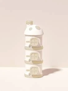 1pc Baby Mushroom Shaped PP Milk Powder & Snack Storage Container, Suitable For Outdoor Use - Multicolor - View 13