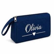 Customizable Pencil Case, Customizable With Name Or Text, Large-Capacity Pencil Pouch, Easy-To-Open Pencil Box, Multifunctional Storage Pencil Case, Available In Multiple Colors, Back-To-School Season Gift - Multicolor - View 6