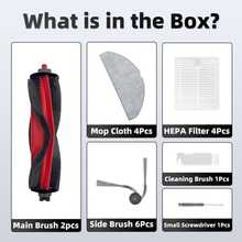 Q7 M5/M5+, Q7 L5/L5+ Robot Vacuum Replacement Parts, Main Brush, Filter, Mop Cloth, Side Brush - View 7