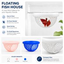 1pc Floating Fish House Suitable For Betta, Guppy And Goldfish, Arched Entrance, Fits Small Aquarium, Terrarium And Pond, Space-Saving, Easy To Clean, No Power Required - A - View 7