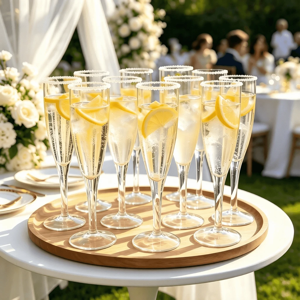 20/8/1 Reusable 4.5oz Clear Acrylic Champagne Cups, Shatterproof Glasses Suitable For Parties, Weddings And Large Events, Elegant And Easy To Clean. Party Supplies - View 1