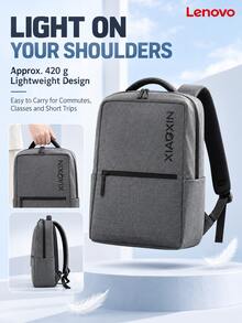 Lenovo AIR1 Lightweight Backpack, 420g Ultra-Lightweight, Multi-Compartment Storage, Suitable For Commuting, School, And Short Trips, Honeycomb Breathable Material, Reinforced Stitching On Shoulder Straps - View 2