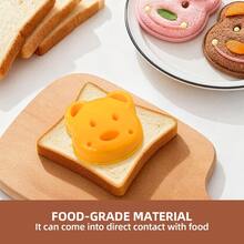 1/2Pcs Bear Shape Sandwich Cutter, Plastic Bread Toast Cutting Mold, DIY Food Cutter For Kids School Bento Box, Picnic, Family Breakfast, Snacks, Christmas Birthday Party Food Decoration - View 11
