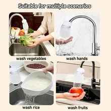 4 Sets (20pcs Filter Cotton + 4pcs Straps) Individually Packaged Faucet Filter Cotton, Tap Water & Spring Water Rust & Impurity Filter, Universal Filter Cotton - Multicolor - View 6