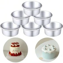 4 Inch Round Chiffon Cake Pan With Removable Bottom Aluminum Baking Pan, Non-Stick Aluminum Baking Mold For Chiffon Cake, Suitable For Making Pastries - Multicolor - View 5