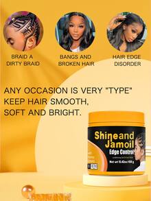1pc 456g Strong Hold Hair Gel, Suitable For Braids, Twists And Frizzy Hair Styling, Moisturizing Without Clumping, Long-Lasting Hold Without Greasiness - Extra Styling Gel - View 3