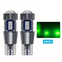 2pcs High Quality T10 LED W5W Car Interior Lights CANBUS Error-Free 3030 SMD Super Bright Side Marker Parking Lights 12V Car Bulbs - A - View 13