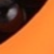 Eccentric Circle Orange Black