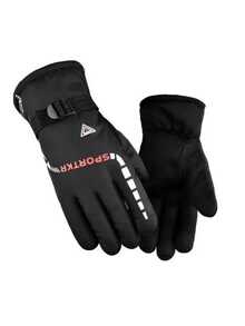Outdoor Cold-Proof Ski Gloves, Thick Fleece Lining, Waterproof, Windproof, Non-Slip Grip, Adjustable Strap, Warm Winter Gloves Suitable For Skiing, Cycling, Hiking, Fishing - Multicolor - View 8