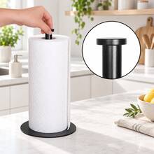 1 buah Tempat Tisu Kertas Stainless Steel Mandiri, Dispenser Gulungan Permukaan Halus, Kotak Penyimpanan Kemasan Portabel, Tidak Perlu Pengeboran, Tersedia Berbagai Warna, Cocok Untuk Dapur, Kamar Mandi, dan Lemari Penyimpanan - MultiWarna - View 5