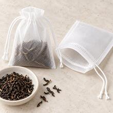 Reusable Non-Woven Tea Bags, Available In 100, 200 Packs, Designed For Steeping Loose Leaf Tea, Herbs And Spices. These Durable Brewing Bags Are Perfect For Tea Enthusiasts And Traditional Herbal Infusions. - Multicolor - View 5