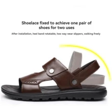 4/10Pcs Men's Sandal Buckles, Nail-Free Sandal Buttons With Screwdriver, Beach Shoes Slippers Fixed Metal Rivet Accessories, Detachable Adjustable Buckle - Multicolor - View 6