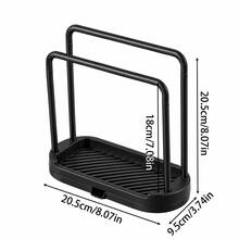 1pc Kitchen Sink Storage Rack, Drain Tray, Sponge And Dishcloth Holder, Countertop Cleaning Brush And Scouring Pad Storage Solution; A Space-Saving Multi-Functional Sink Storage Basket, Black. - One Size Fits All - View 3