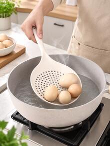 2pcs Skimmer Slotted Spoon, Frying Strainers, Slotted Spoon Hot Pot And Frying, Pot Strainer, Long Handle Kitchen Skimmer - Multicolor - View 13