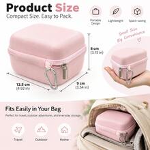 Hard Case For PIXPRO WPZ2 Camera, Pink Carrying Case With Mesh Pocket - View 3