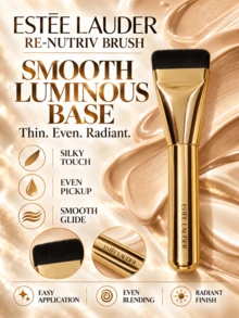 Estée Lauder فرشاة إستي لودر بلاتينيوم، 12.5 سم * 3 سم، شعيرات ناعمة وتوزيع متساوٍ للمكياج، مثالية للاستخدام اليومي - الذهبي - مشاهدة 5