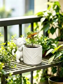 1件 3D列印貓咪造型花盆,可用於種植多肉植物、展示空氣植物,桌面裝飾品,適合居家辦公桌,輕量塑料,不規則小貓設計,送給植物愛好者的可愛禮物 - 多款式 - 查看 9