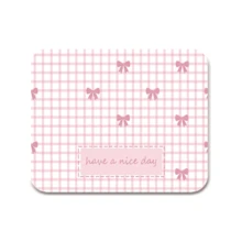 Extra Long Pink Bow Mouse Pad, Non-Slip Rubber, Office & Home Use, Gift For Friends, Back To School Desktop Accessory, Office Supplies, Multiple Sizes - A - View 9