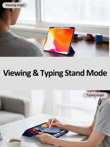 適用於 iPad (A16) 11 吋 11 代 2025 翻蓋平板保護殼 10 代 2022 純色 自動喚醒/睡眠 兼容 iPad 9/8/7 10.2 吋 Air 4/5/6/7/8/11 吋 保護殼 附筆槽 三折支架 自動喚醒/睡眠 深藍色 - 藏蓝色 - 查看 9
