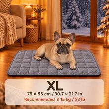 2026 Self-Warming Pet Mat, Suitable For Dogs And Cats, Soft Fleece Dog Bed And Cat Bed, Reflective Insulated Pet Mat, Non-Slip Bottom, No Electricity Required, Comfortable Winter Warm Sleep Mat, Suitable For Cages, Sofas And Floors - Grey - View 11