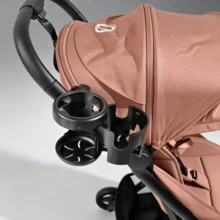 Tempat Gelas Ganda 2-in-1, Rak Penyimpanan Stroller Berputar 360° - Cocok untuk Sepeda, Kursi Roda, Tempat Gelas Stroller (Satu Gelas Menjadi Dua Gelas) - Hitam - View 3