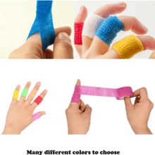 37 Rolls Self Adhesive Elastic Bandage, 1" X 5 Yards, Skin Tone / White / Black / Red / Blue/Beige - Red - View 6