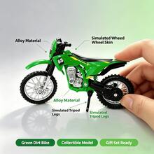Model Sepeda Motor Off-Road Die-Cast Paduan Logam, Replika Sepeda Motor Off-Road dengan Peredam Kejut, Tersedia Berbagai Warna, Hiasan Pajangan Meja, Dekorasi Koleksi Hobi, Hadiah Liburan Tahun Baru - MultiWarna - View 11