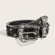 1pc Punk Style Fashion Party Gathering Western Retro Belt, Y2K Women's Belt Suitable For Carnival, Halloween, Dance Party, Jeans - Ragged Cowboy - View 8