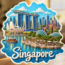Singapore Fridge Magnet, A Marina Bay Garden Journey For Curious Kitchen Travel Memories For All Metal Surfaces Throughout The Home - A - View 6