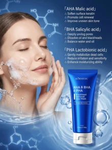 1PC AHA BHA PHA Masker Tanah Liat Penghilang Komedo 100g, Masker Lumpur Wajah Pengecil Pori, Pembersih Mendalam Membuka Pori-Pori Tersumbat, Formula Lembut Melembapkan dan Tidak Iritasi, Masker Wajah Eksfoliasi untuk Kulit Berminyak dan Berjerawat, Rutinitas Perawatan Kulit Wajah Harian Wanita di Rumah - Berbagai gaya - View 5