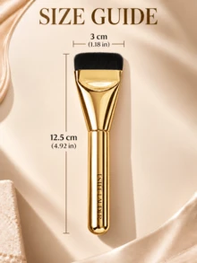 Estée Lauder فرشاة إستي لودر بلاتينيوم، 12.5 سم * 3 سم، شعيرات ناعمة وتوزيع متساوٍ للمكياج، مثالية للاستخدام اليومي - الذهبي - مشاهدة 4