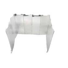 1 Set 8pcs/9pcs/10pcs/12pcs Outdoor Camping Portable Aluminum Alloy Windshield For Gas Stove, Foldable With Pins - Silver - View 11
