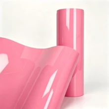 High Gloss Crystal Light Pink Car Vinyl Wrap 30*150cm Air Release Self Adhesive Waterproof Motorcycle DIY Sticker - Pet - View 3