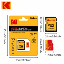 Kodak High-Speed U3 Micro TF Card, Smooth 4K Video Recording, Includes SD Card Adapter, Optional Capacities 32GB/64GB/128GB/256GB, UHS-I, Suitable For Mobile Devices - View 4