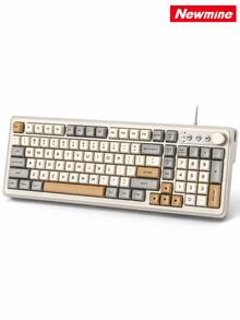 Newmine BK212 Wired Membrane Keyboard, 26-Key Anti-Ghosting, Ergonomic, RGB Backlit, External Keyboard For Office, Dorm, And PC, USB Plug And Play - View 10