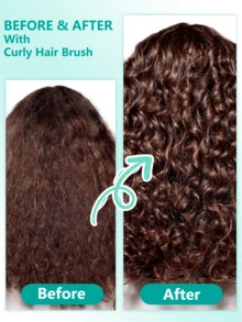 Curly Hair Brush Styling Curl Defining Brush For Women Edge Define Lift Curling Brush For Curly Hair Effortlessly Defined Curls And Reduces Frizz - Multicolor - View 7