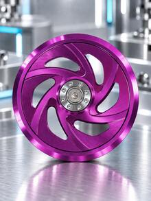 Motorcycle Engine Fan Cover CNC Aluminum Alloy Scooter Transmission Cover Spiral Design Side Cover Racing Style Motorcycle Accessories Modified Scooter Parts Colorful Decorative Engine Cover Universal Motorcycle Upgrade Parts - A - View 16