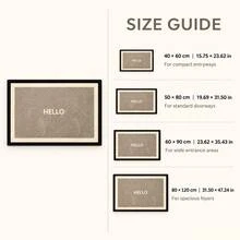 1pc, Simple "Hello" Velvet Welcome Door Mat (Warm Reminder: This Product Is Made Of High-Quality Velvet, Which Is More Skin-Friendly And Softer Than Crystal Velvet. - Multicolor - View 4