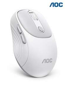 AOC MS300 Wireless Dual-Mode Bluetooth Mouse, Ergonomic Portable Office Mouse, Universal For Desktop And Laptop, Available In Black, White, Pink, And Multiple Colors - View 11