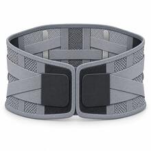 1 Pc Unisex Adjustable Wrap‑Around Waist Belt With Reinforced Strips, Breathable Elastic Waist Brace For Workout & Heavy‑Duty Work - Black - View 7